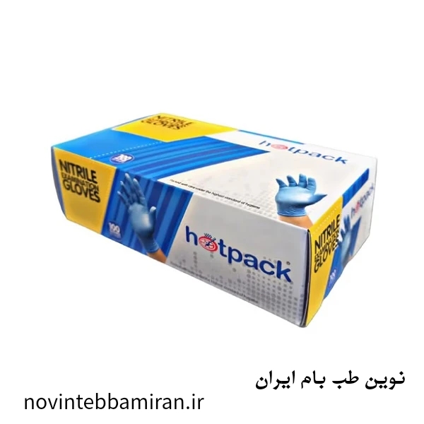 دستکش نیتریل آبی سایز مدیوم